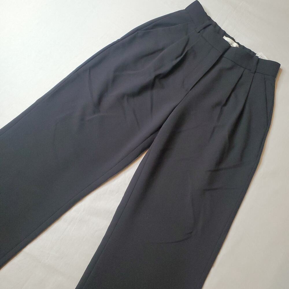 Abercrombie & Fitch Womens Size 26/2 Sloane Curve Love Wide Leg Pant Black